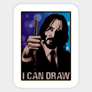 I CAN DRAW Sticker